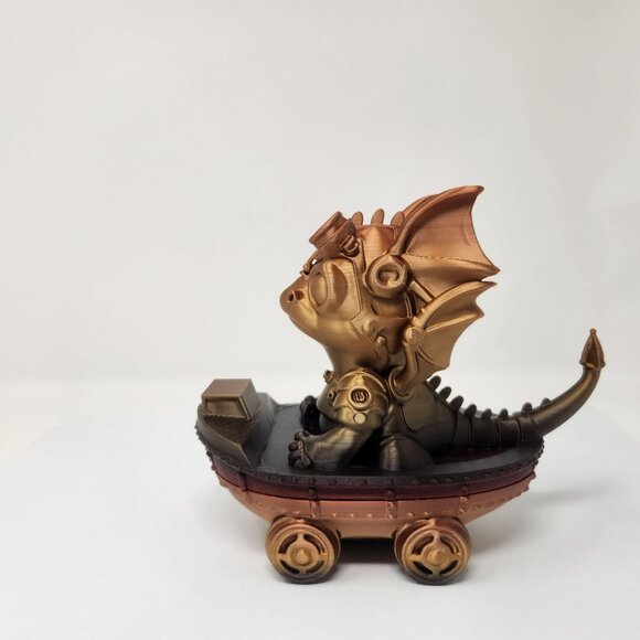 Steampunk Baby Dragon Keepsake Trinket Box (n) - Picture 7 of 8